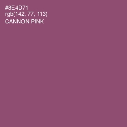 #8E4D71 - Cannon Pink Color Image